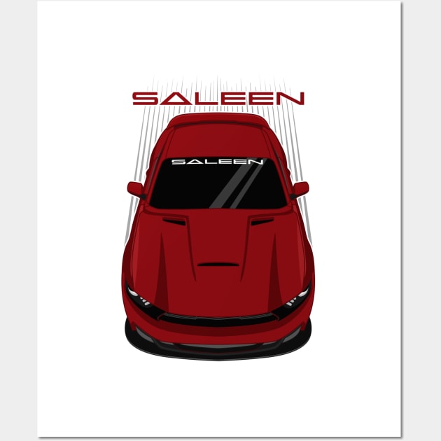 Ford Mustang Saleen S302 - 2015-2017 - Rapid Red Wall Art by V8social